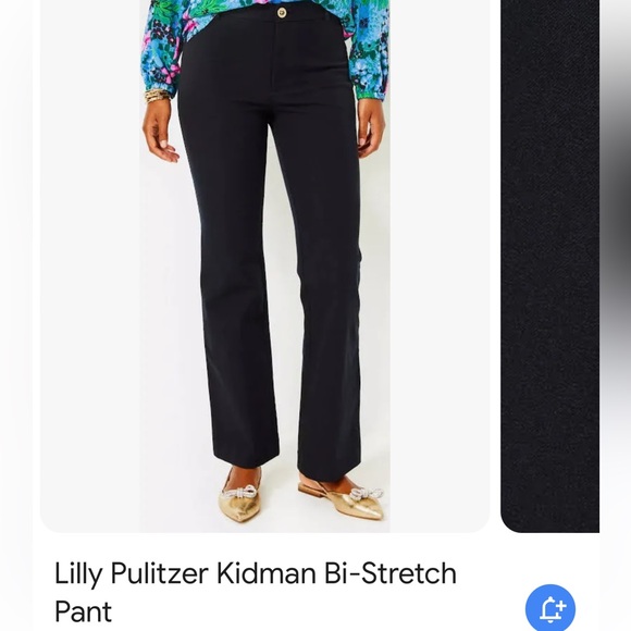 NWT/NIP Lilly Pulitzer Kidman BI-Stretch pant in Noir Size 8 Black Style# 014473 - Picture 7 of 15